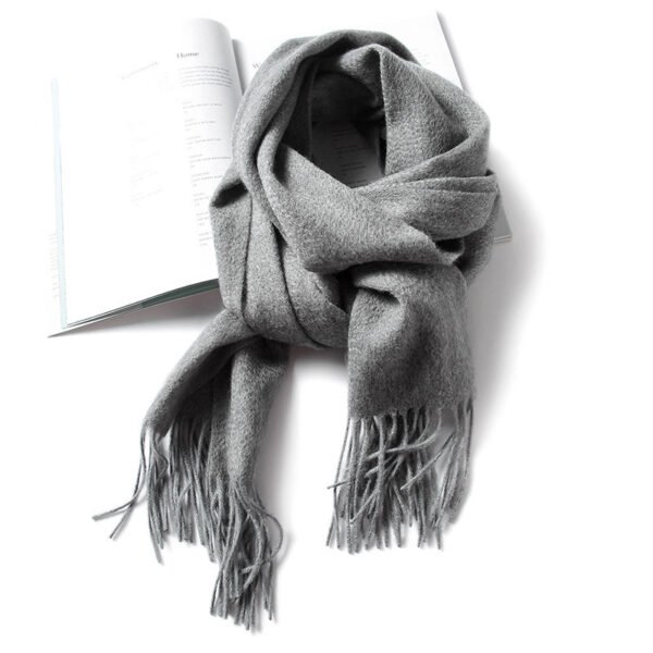 Golily Cashmere Scarf Grey Cashmere Scarves 100% Cashmere Knitted Scarf Lightweight Extra Soft Scarves for Women Cashmere Scarf Wrap Winter Soft Pure Color