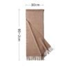 Golily Cashmere Scarf Yellow Cashmere Scarves 100% Cashmere Knitted Scarf Lightweight Extra Soft Scarves for Women Cashmere Scarf Wrap Winter Soft Pure Color - Image 5