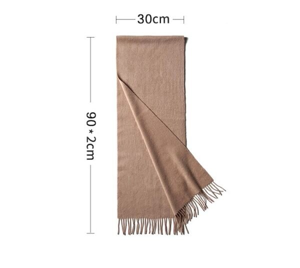 Golily Cashmere Scarf Light Grey Cashmere Scarves 100% Cashmere Knitted Scarf Lightweight Extra Soft Scarves for Women Cashmere Scarf Wrap Winter Soft Pure Color - Image 5