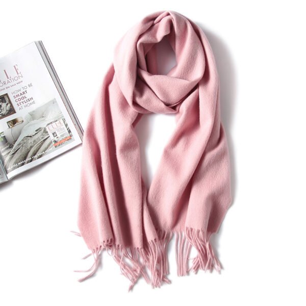 Golily Cashmere Scarf Light Pink Cashmere Scarves 100% Cashmere Knitted Scarf Lightweight Extra Soft Scarves for Women Cashmere Scarf Wrap Winter Soft Pure Color