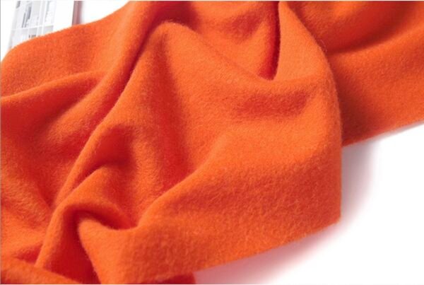 Golily Cashmere Scarf Orange Cashmere Scarves 100% Cashmere Knitted Scarf Lightweight Extra Soft Scarves for Women Cashmere Scarf Wrap Winter Soft Pure Color - Image 2