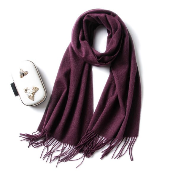 Golily Cashmere Scarf Purple Cashmere Scarves 100% Cashmere Knitted Scarf Lightweight Extra Soft Scarves for Women Cashmere Scarf Wrap Winter Soft Pure Color