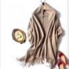 Golily Cashmere Shawl Dark Khaki Cashmere Wrap Cashmere Wraps Cashmere Shawls 100% Pure Cashmere Knitted Wrap Extra Large Shawls for Women Lightweight Soft Warm