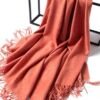 Golily Cashmere Shawl Dark Orange Cashmere Wrap Cashmere Wraps Cashmere Shawls 100% Pure Cashmere Knitted Wrap Extra Large Shawls for Women Lightweight Soft - Image 3