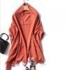 Golily Cashmere Shawl Dark Orange Cashmere Wrap Cashmere Wraps Cashmere Shawls 100% Pure Cashmere Knitted Wrap Extra Large Shawls for Women Lightweight Soft