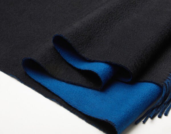 Golily Cashmere Wrap Colorblocked Black Dark Blue Wraps Cashmere Shawl Cashmere Shawls 100% Pure Cashmere 70x200cm 465g Large Wraps for Women - Image 3