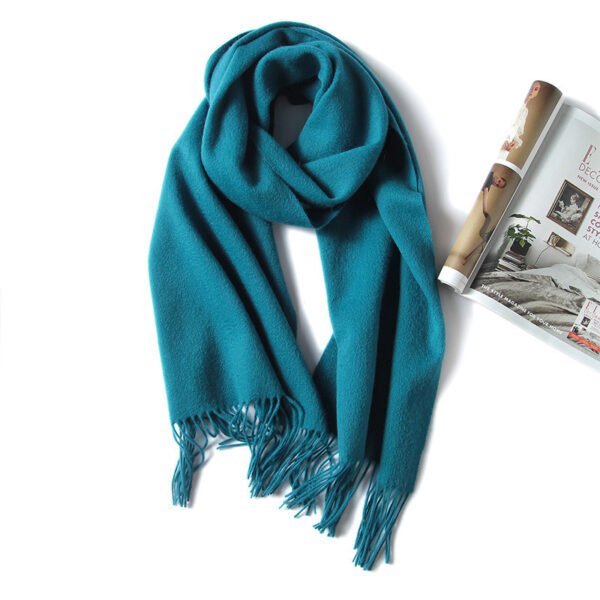 Golily Cashmere Scarf Blue Cashmere Scarves 100% Cashmere Knitted Scarf Lightweight Extra Soft Scarves for Women Cashmere Scarf Wrap Winter Soft Pure Color