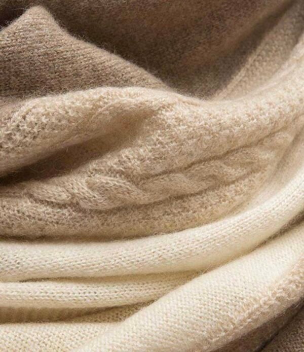 Golily Cashmere Shawl Multicolor Cashmere Wrap Cashmere Wraps Cashmere Shawls 100% Cashmere Knitted Wrap Extra Large Shawls for Women Lightweight - Image 7