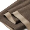 Golily Cashmere Wrap Colorblocked Dark Brown Khaki Wraps Cashmere Shawl Cashmere Shawls 100% Pure Cashmere 70x200cm 465g Large Wraps for Women - Image 4