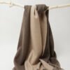 Golily Cashmere Wrap Colorblocked Dark Brown Khaki Wraps Cashmere Shawl Cashmere Shawls 100% Pure Cashmere 70x200cm 465g Large Wraps for Women - Image 2
